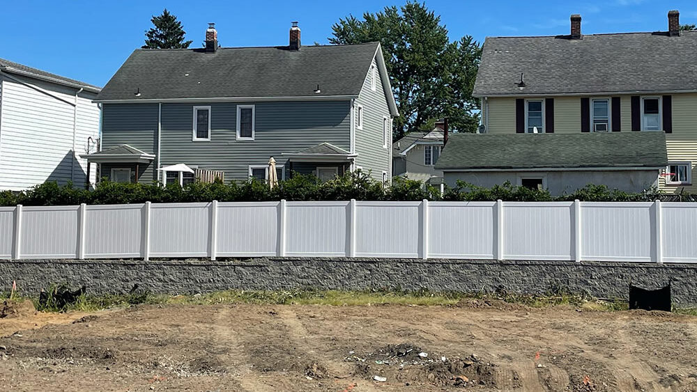 privacy fence and retaining wall in ocean county county new jersey