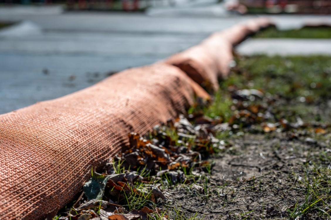 Picture of Maintaining Erosion Control Measures During Construction Projects