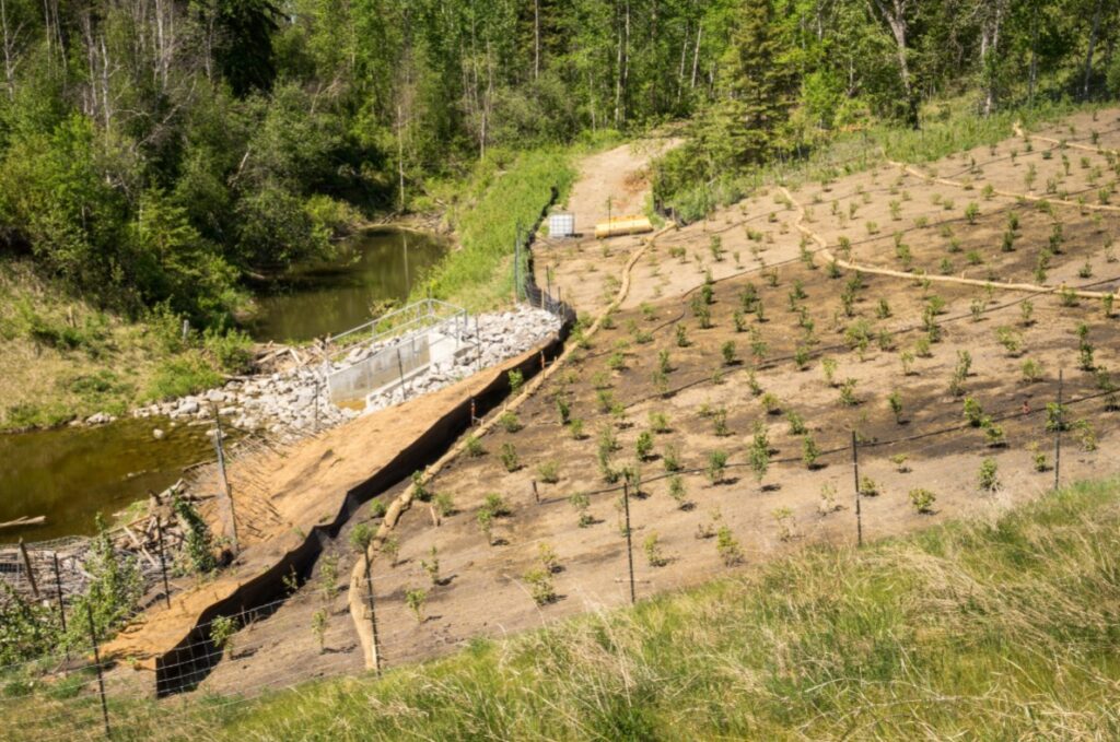 New Jersey erosion control, silt fence, coir logs, landscaping and rip rap